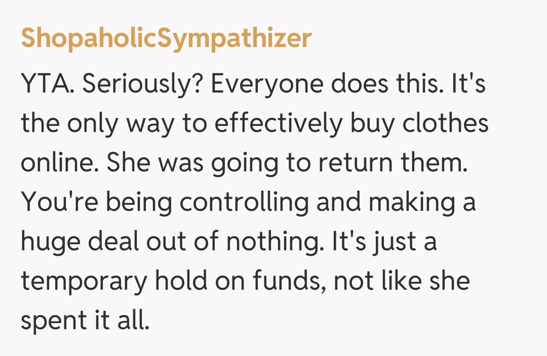 Comentariu de la ShopaholicSympathizer