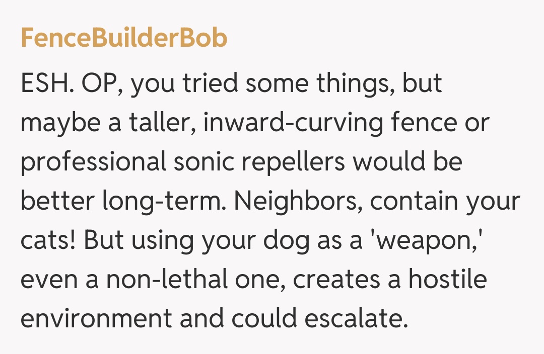 Comentariu de la FenceBuilderBob