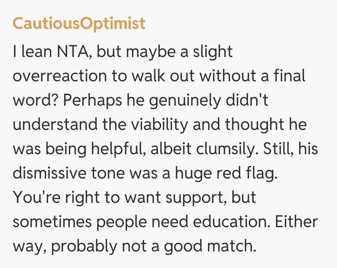Comentariu de la CautiousOptimist