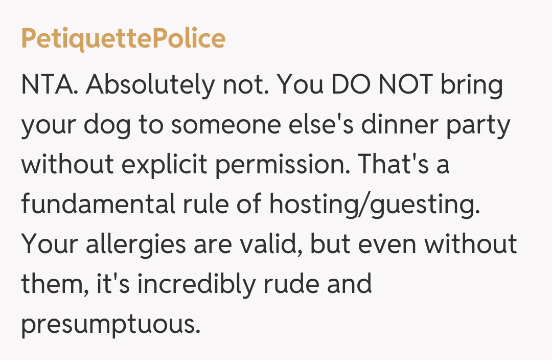 Comentariu de la PetiquettePolice