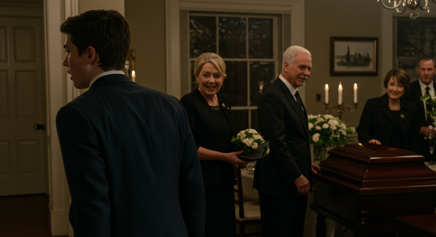 AITA for walking out of my dad’s funeral after my stepmom introduced her new boyfriend as “the next chapter”?