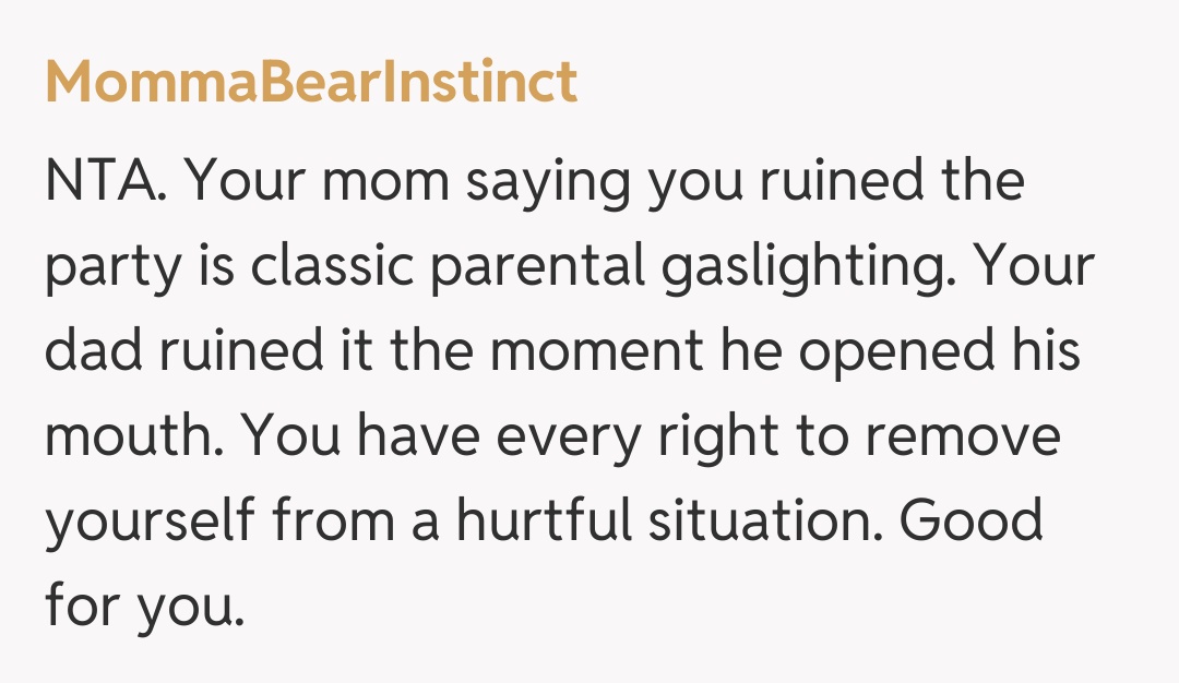 Comentariu de la MommaBearInstinct