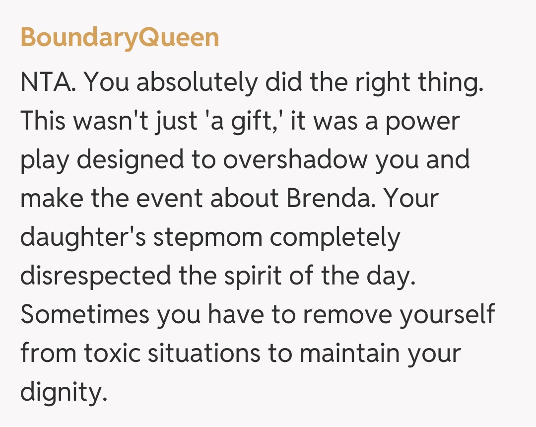 Comentariu de la BoundaryQueen