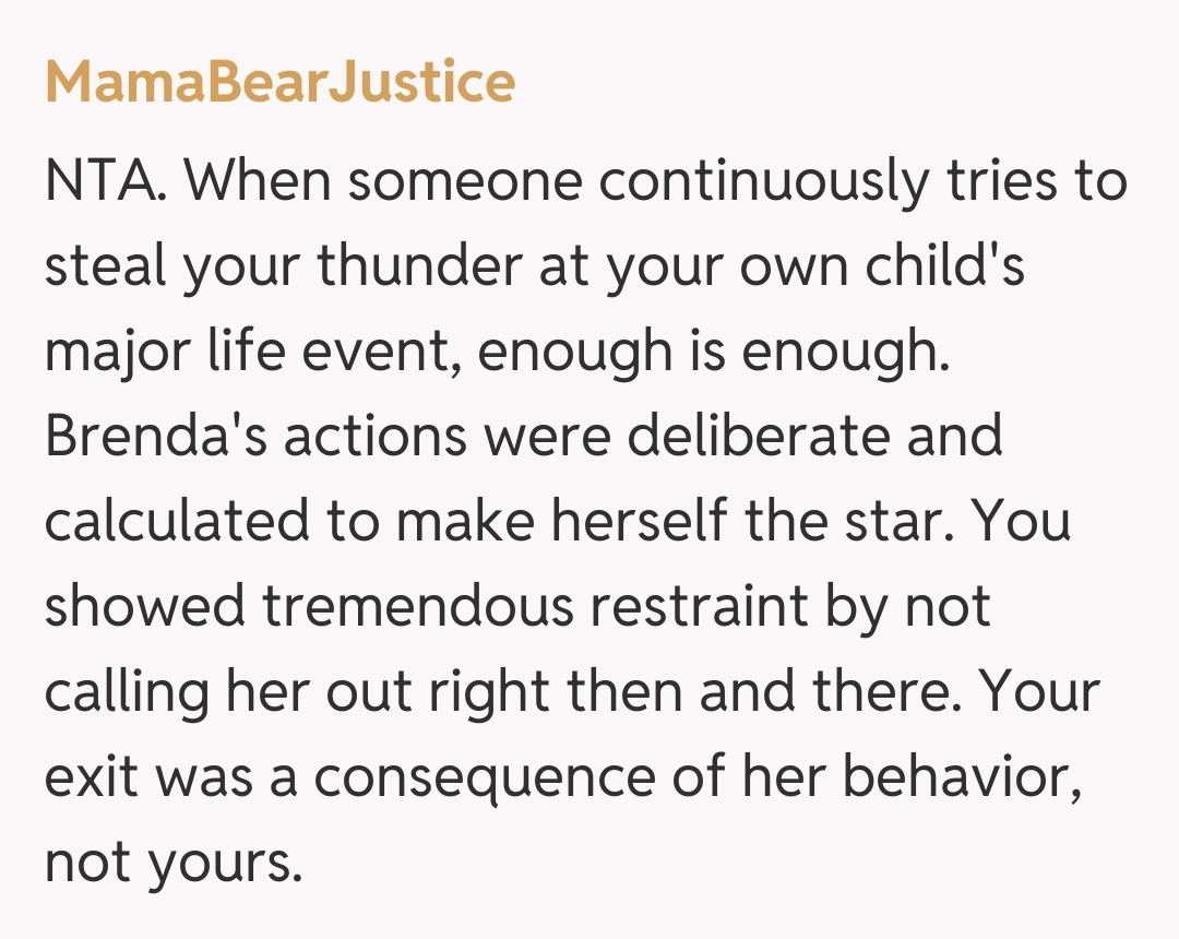 Comentariu de la MamaBearJustice