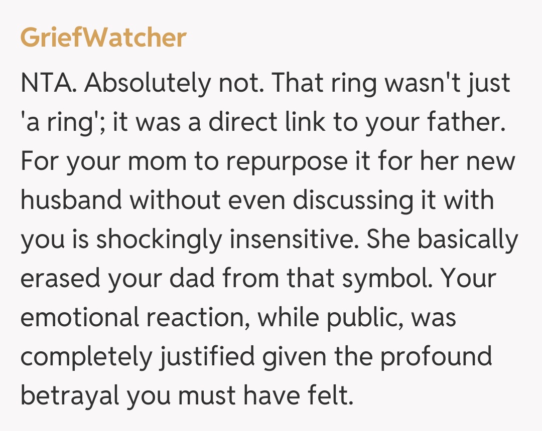 Comentariu de la GriefWatcher