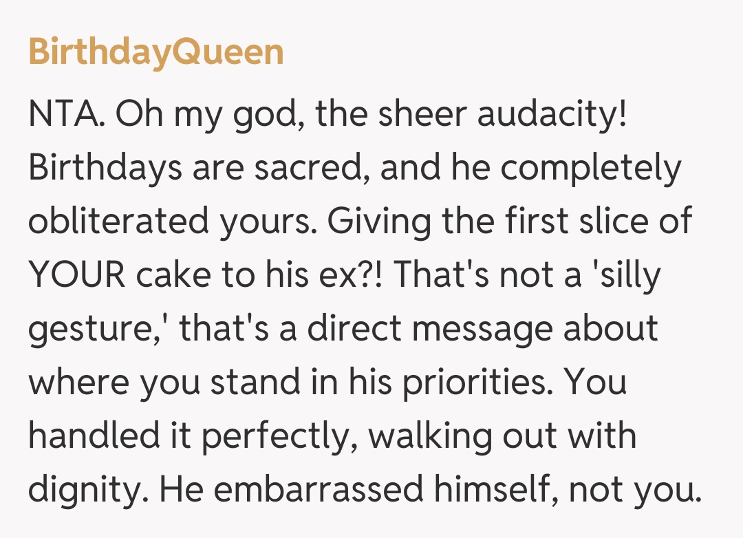 Comentariu de la BirthdayQueen