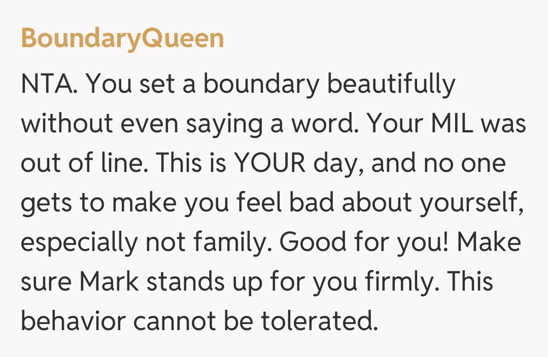 Comentariu de la BoundaryQueen