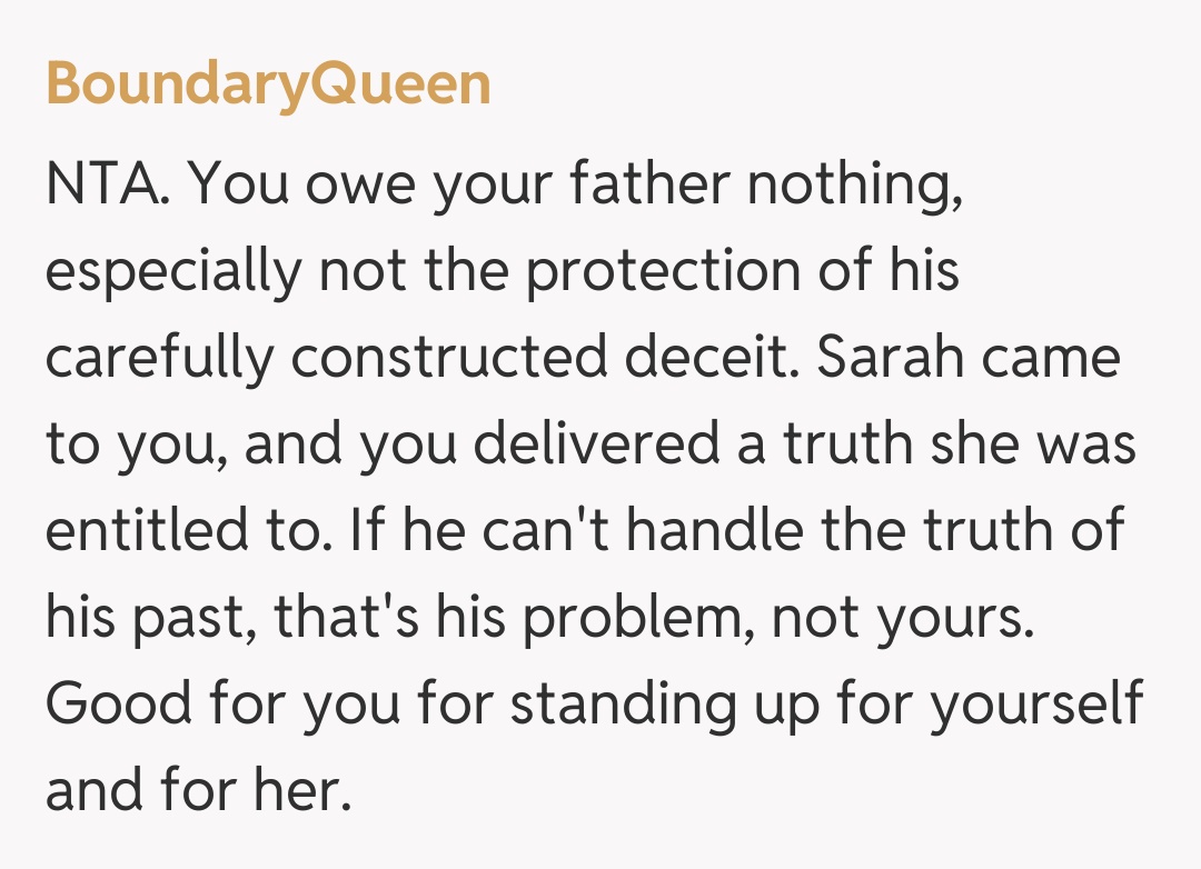 Comentariu de la BoundaryQueen