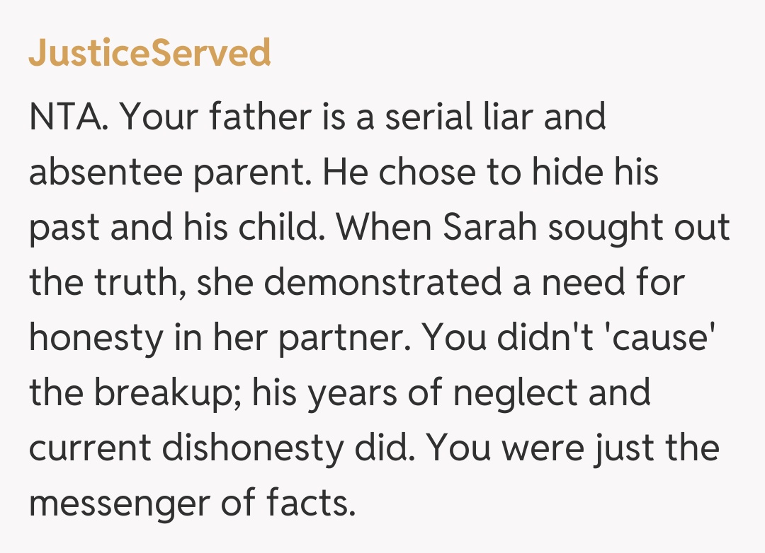 Comentariu de la JusticeServed