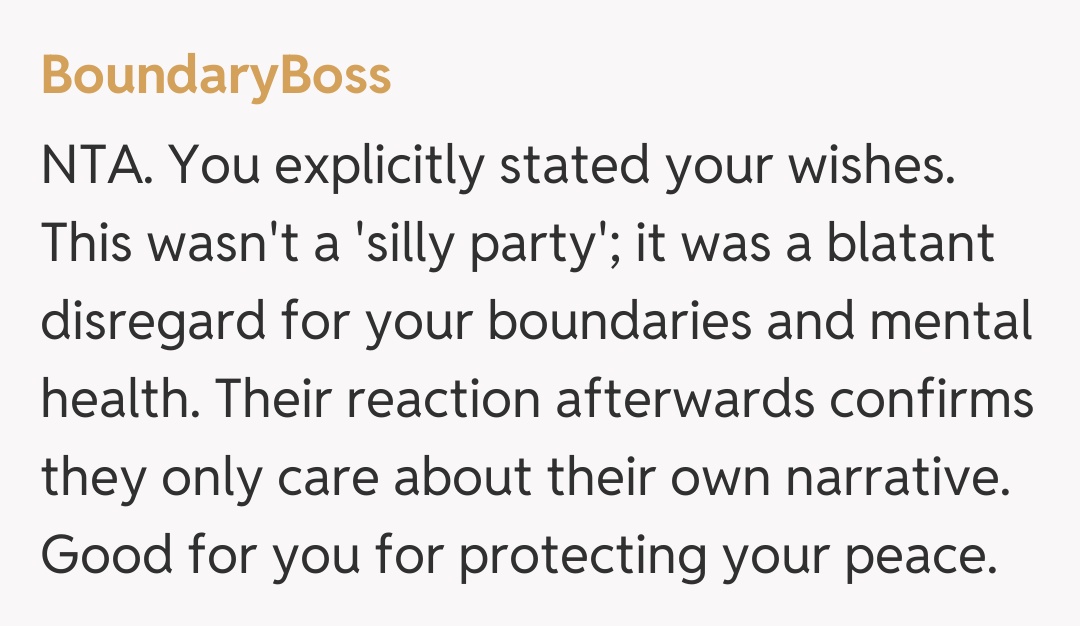 Comentariu de la BoundaryBoss