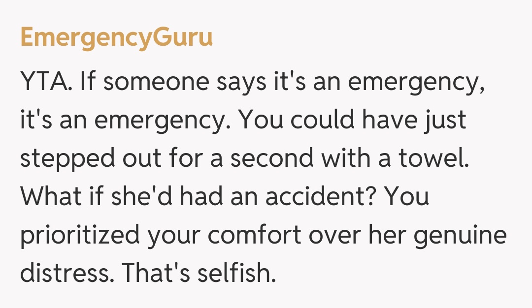 Comentariu de la EmergencyGuru