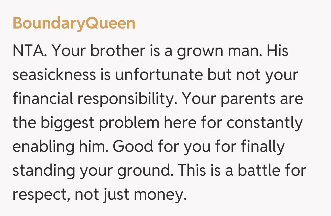 Comentariu de la BoundaryQueen