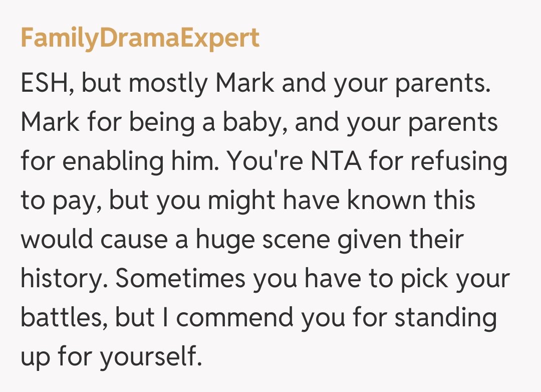 Comentariu de la FamilyDramaExpert