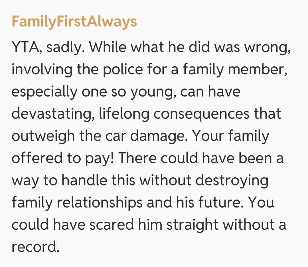 Comentariu de la FamilyFirstAlways
