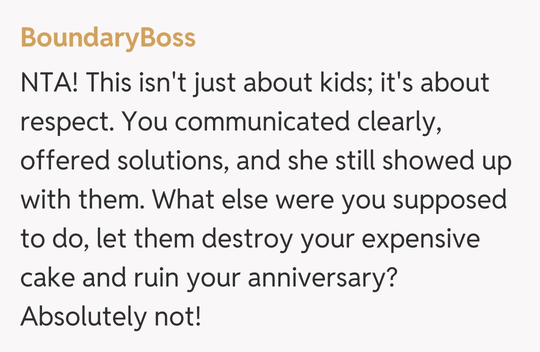 Comentariu de la BoundaryBoss