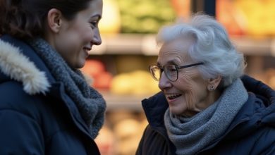 Photo of “I Helped a Struggling Woman Outside a Grocery Store — Hours Later, My Fiancé Whispered, ‘You’ve Already Met My Mother’”