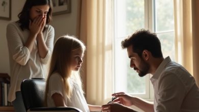 Photo of “My Husband Was Cutting Our Daughter’s Hair When He Suddenly Froze — What He Found Beneath Her Headband Changed Everything”