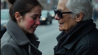 Photo of Abandoned at a Bus Stop by My Husband, I Was Rescued by a “Blind” Old Woman Who Turned Out to Be the Richest Person in Town