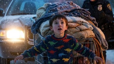 Photo of He Pushed His Baby Sister Through a Snowstorm in a Shopping Cart—Years Later, Returning It Set Him Free