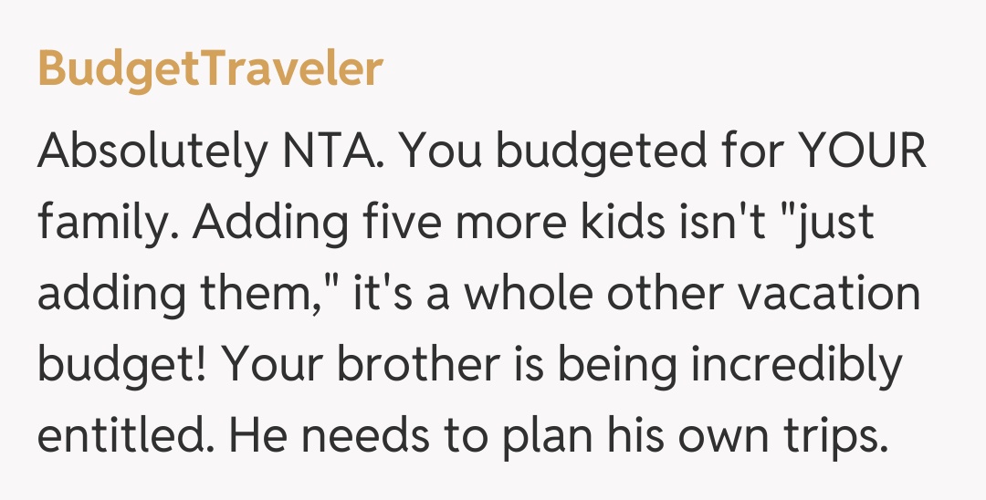 Comentariu de la BudgetTraveler