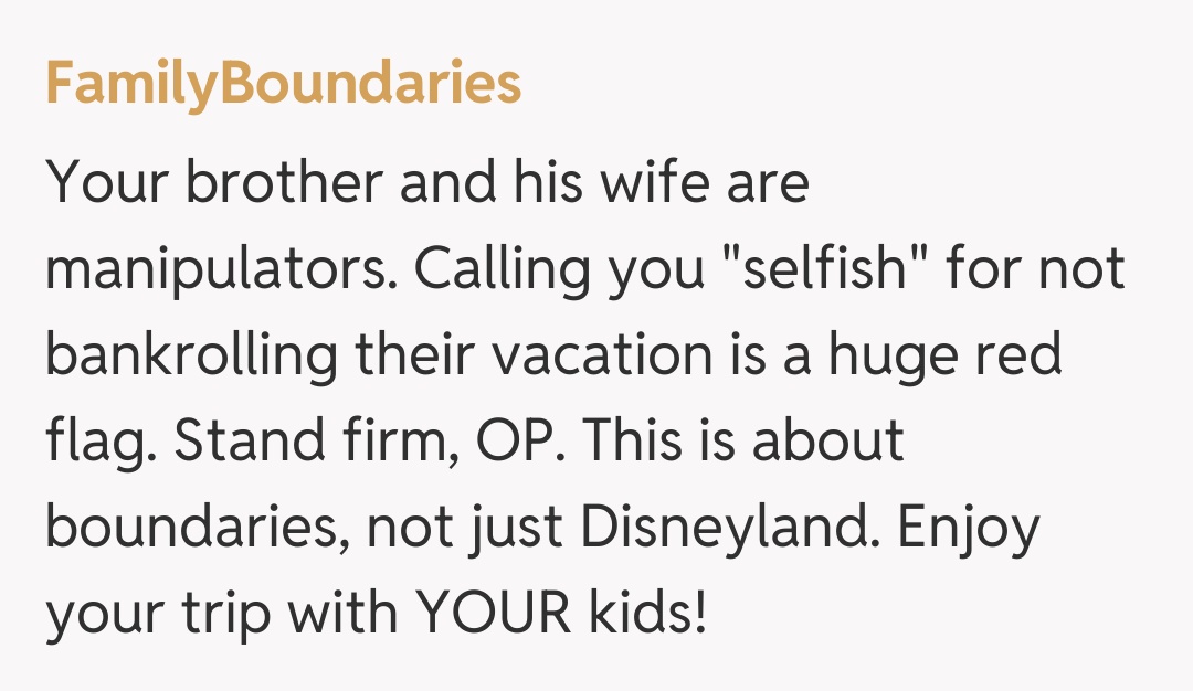 Comentariu de la FamilyBoundaries