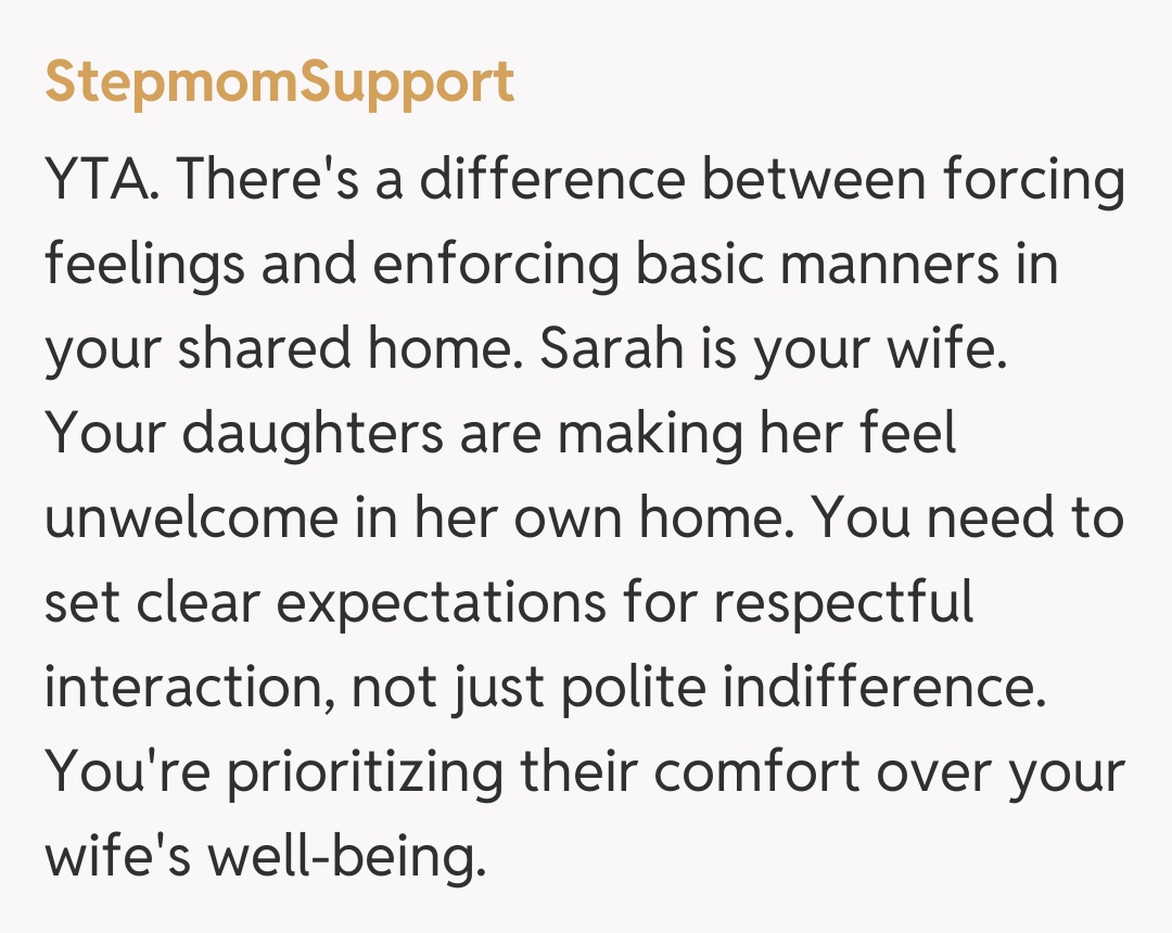 Comentariu de la StepmomSupport