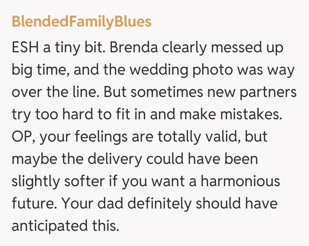 Comentariu de la BlendedFamilyBlues