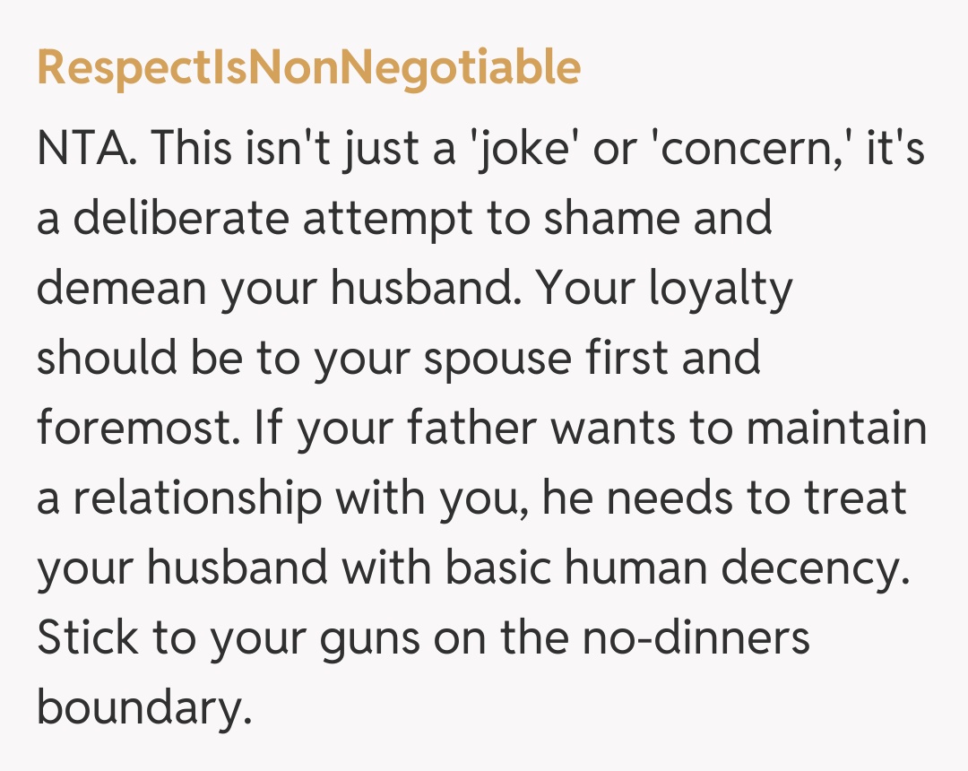 Comentariu de la RespectIsNonNegotiable