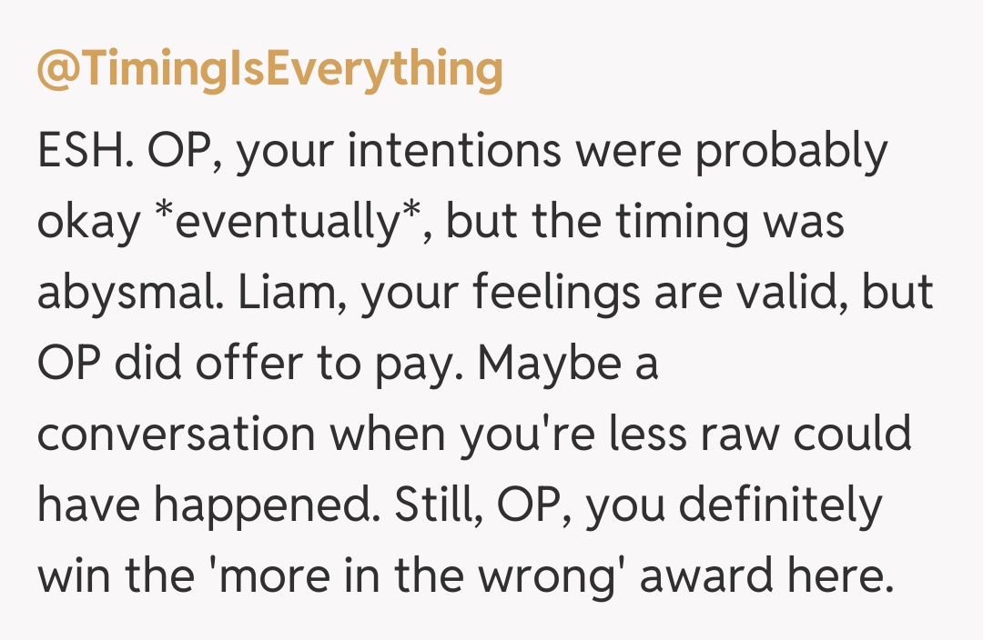 Comentariu de la @TimingIsEverything