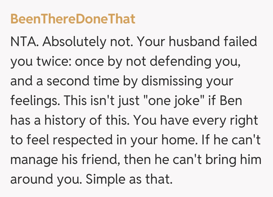 Comentariu de la BeenThereDoneThat