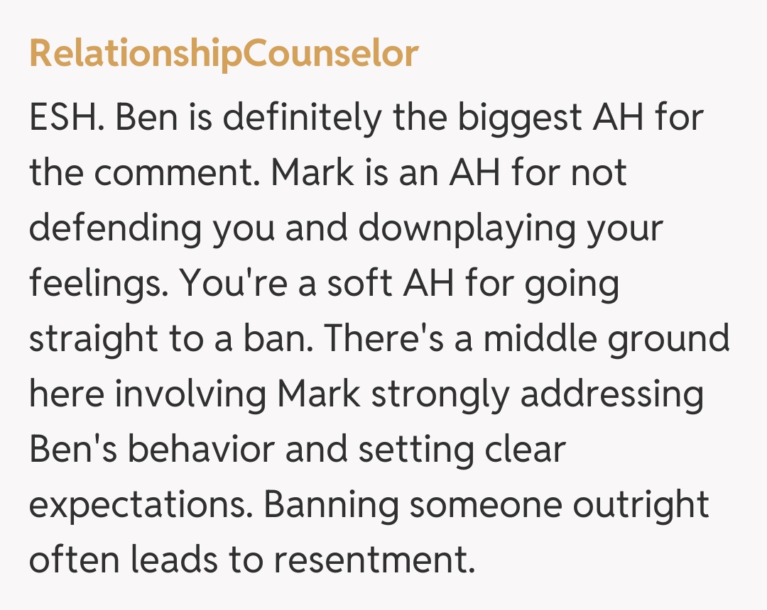 Comentariu de la RelationshipCounselor
