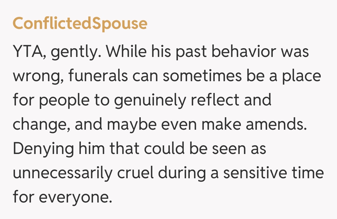 Comentariu de la ConflictedSpouse