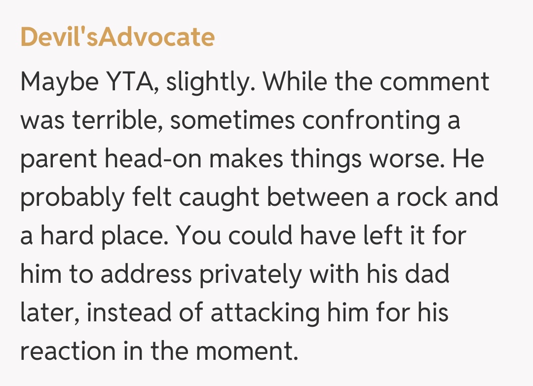 Comentariu de la Devil'sAdvocate