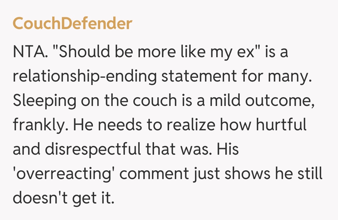 Comentariu de la CouchDefender