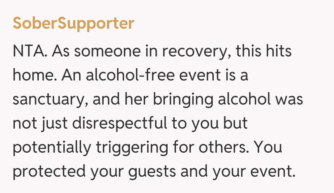 Comentariu de la SoberSupporter