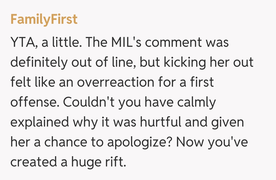 Comentariu de la FamilyFirst