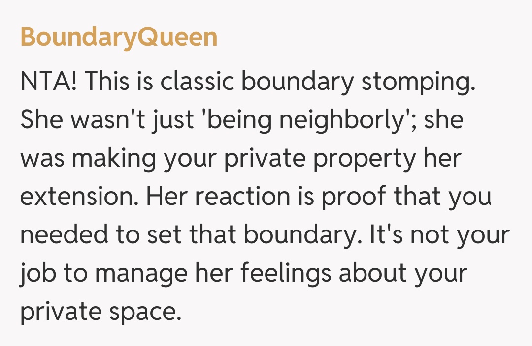 Comentariu de la BoundaryQueen