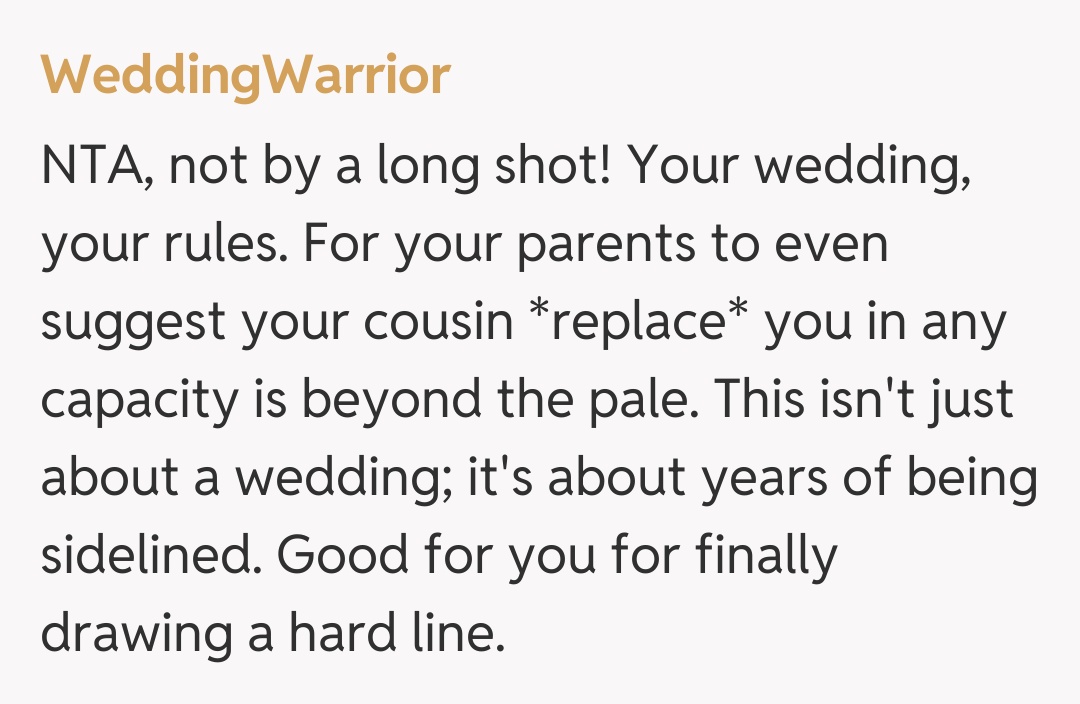 Comentariu de la WeddingWarrior