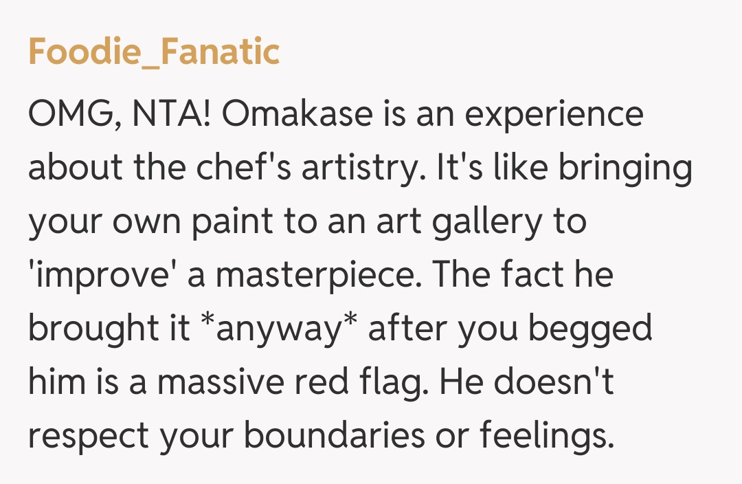 Comentariu de la Foodie_Fanatic