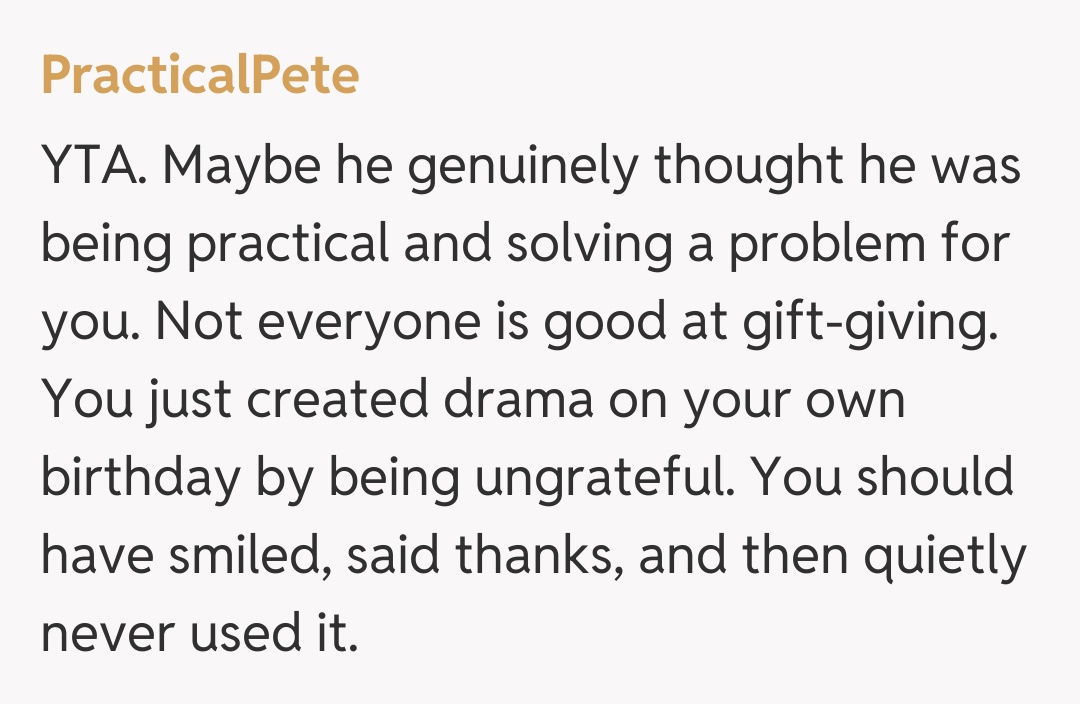 Comentariu de la PracticalPete