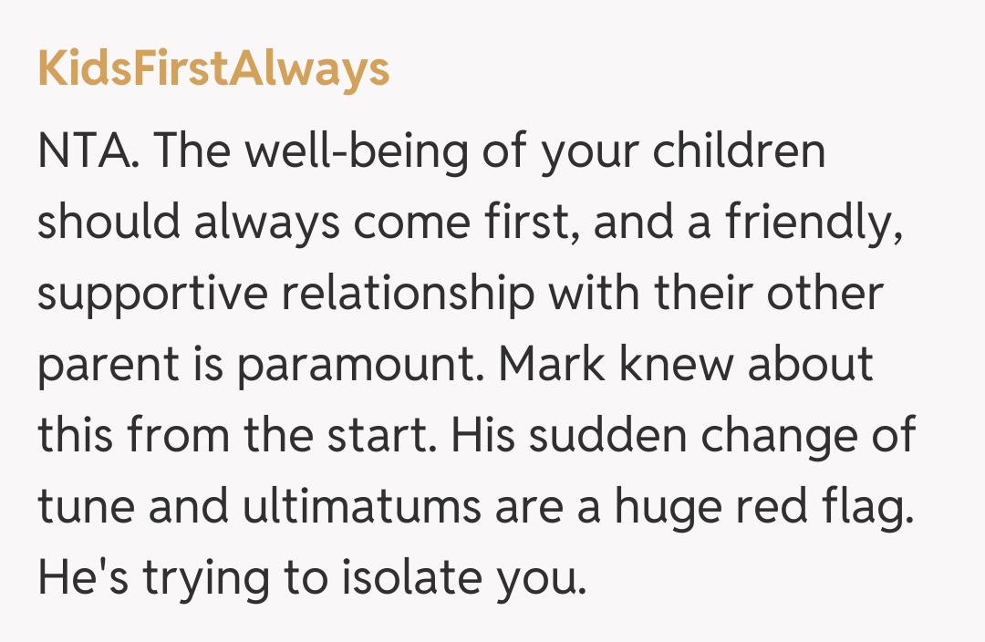 Comentariu de la KidsFirstAlways