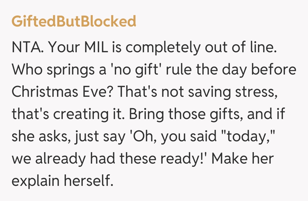 Comentariu de la GiftedButBlocked