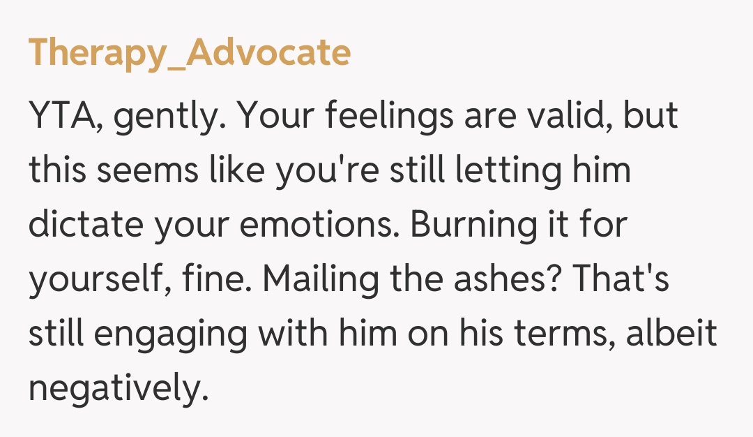 Comentariu de la Therapy_Advocate