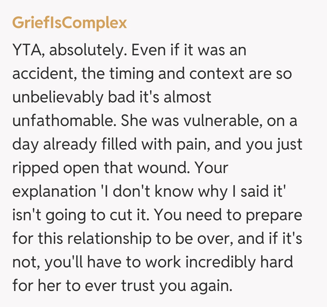 Comentariu de la GriefIsComplex