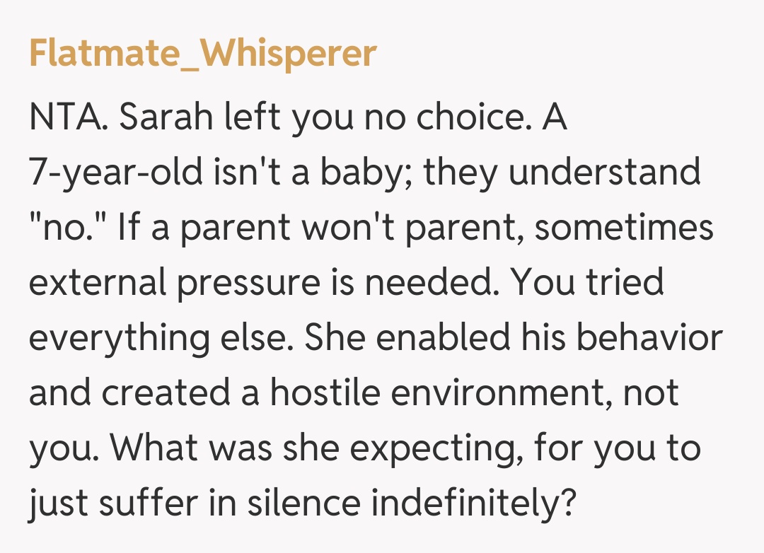 Comentariu de la Flatmate_Whisperer