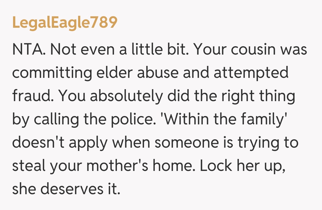 Comentariu de la LegalEagle789