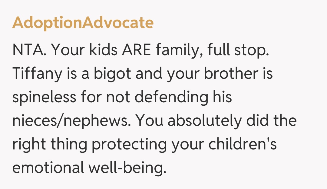 Comentariu de la AdoptionAdvocate