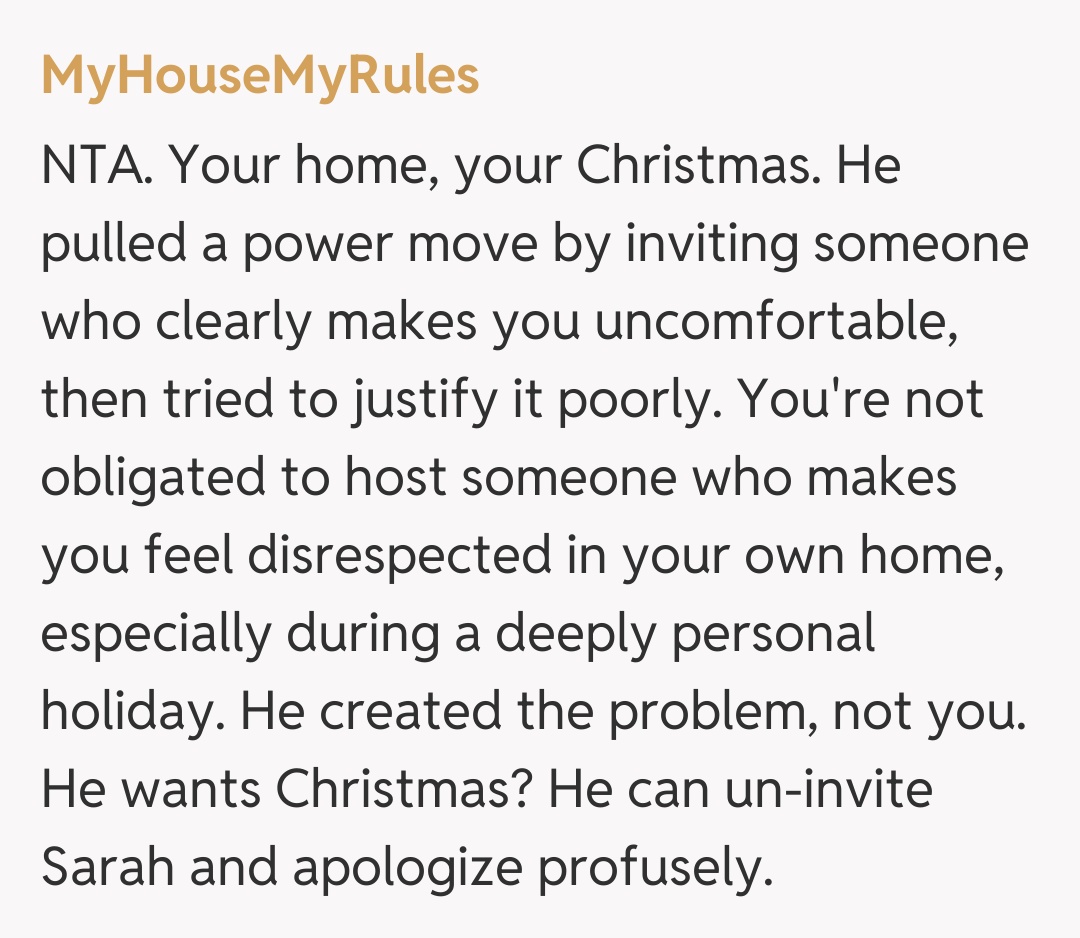 Comentariu de la MyHouseMyRules