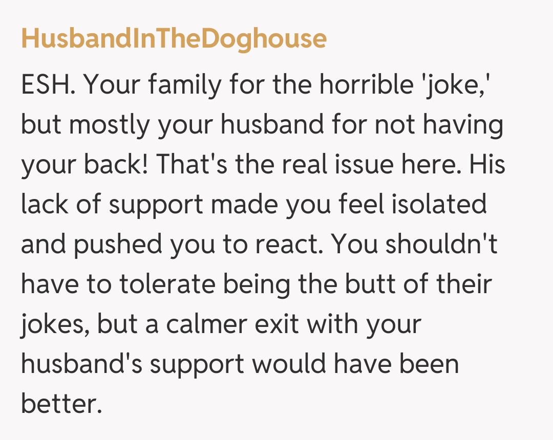 Comentariu de la HusbandInTheDoghouse