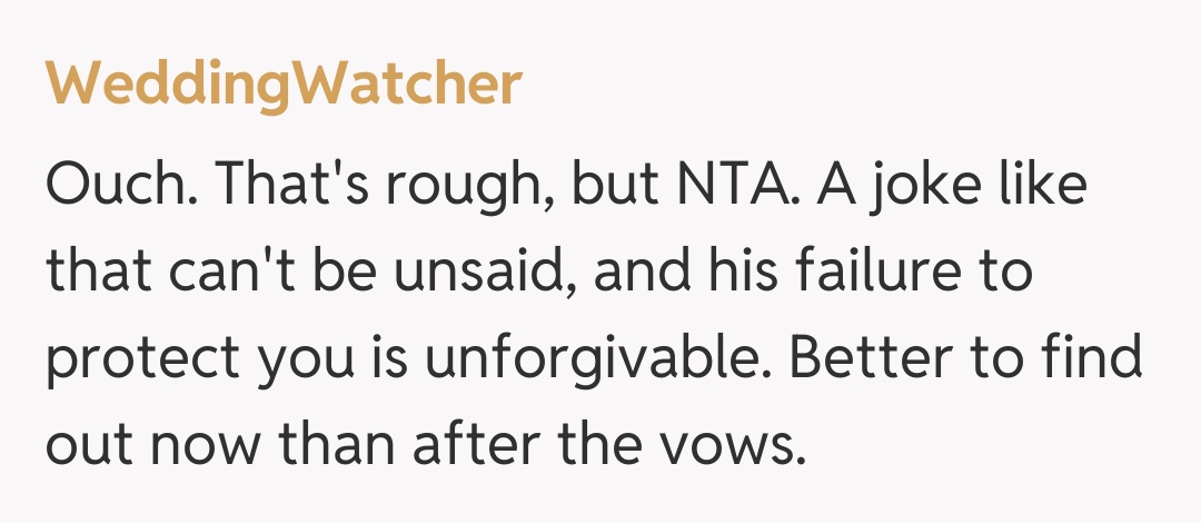 Comentariu de la WeddingWatcher